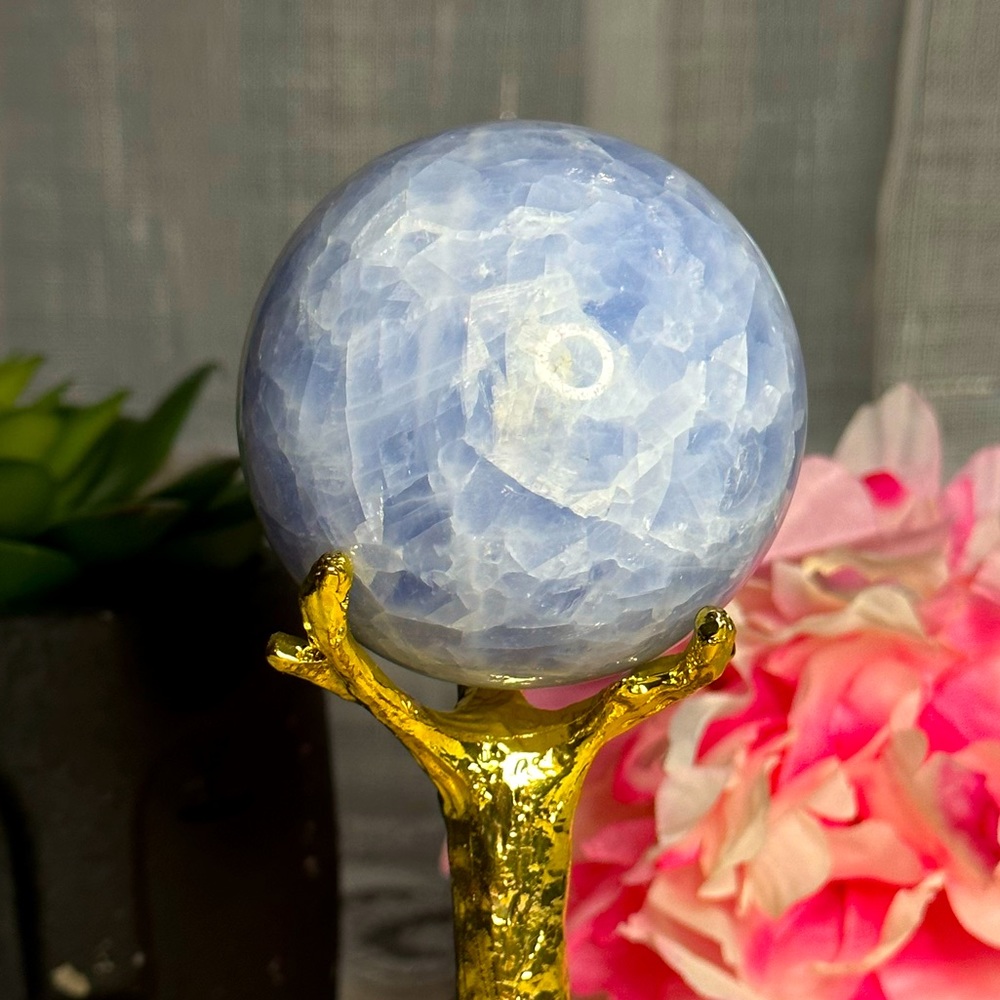 Blue Calcite Sphere